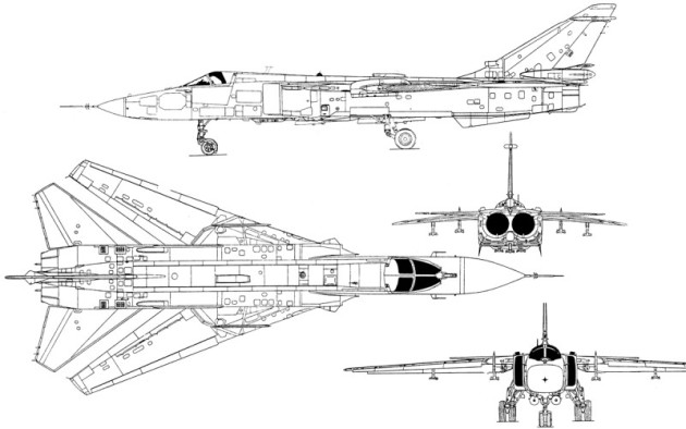 Sukhoi Su-24M Fencer (Photo Courtesy of Aerospaceweb.org)