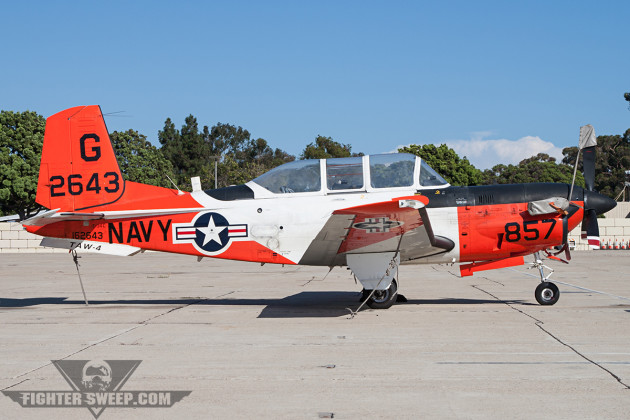 The workhorse of Naval Aviation, the Beechcraft T-34C Turbo-Mentor, replaced recently by the T-6 Texan II. (Photo by Jason Hyatt)