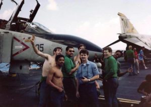 Some of Chief Chevy's crew. Nyberg center with camera. (Courtesy: John Nyberg)