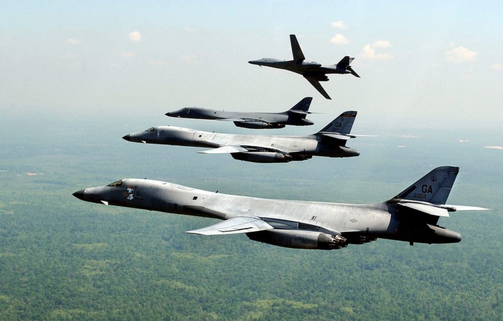 B-1 Lancer Bombers Show Of Force Over Korea...Again | Fighter Sweep