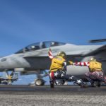 Picture of the Day: US Navy F-18 Super Hornet Launching on the 4th of July