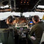 Picture of the Day: Aaron Cho and Jared MacNaught Taxi the KC-135 Stratotanker