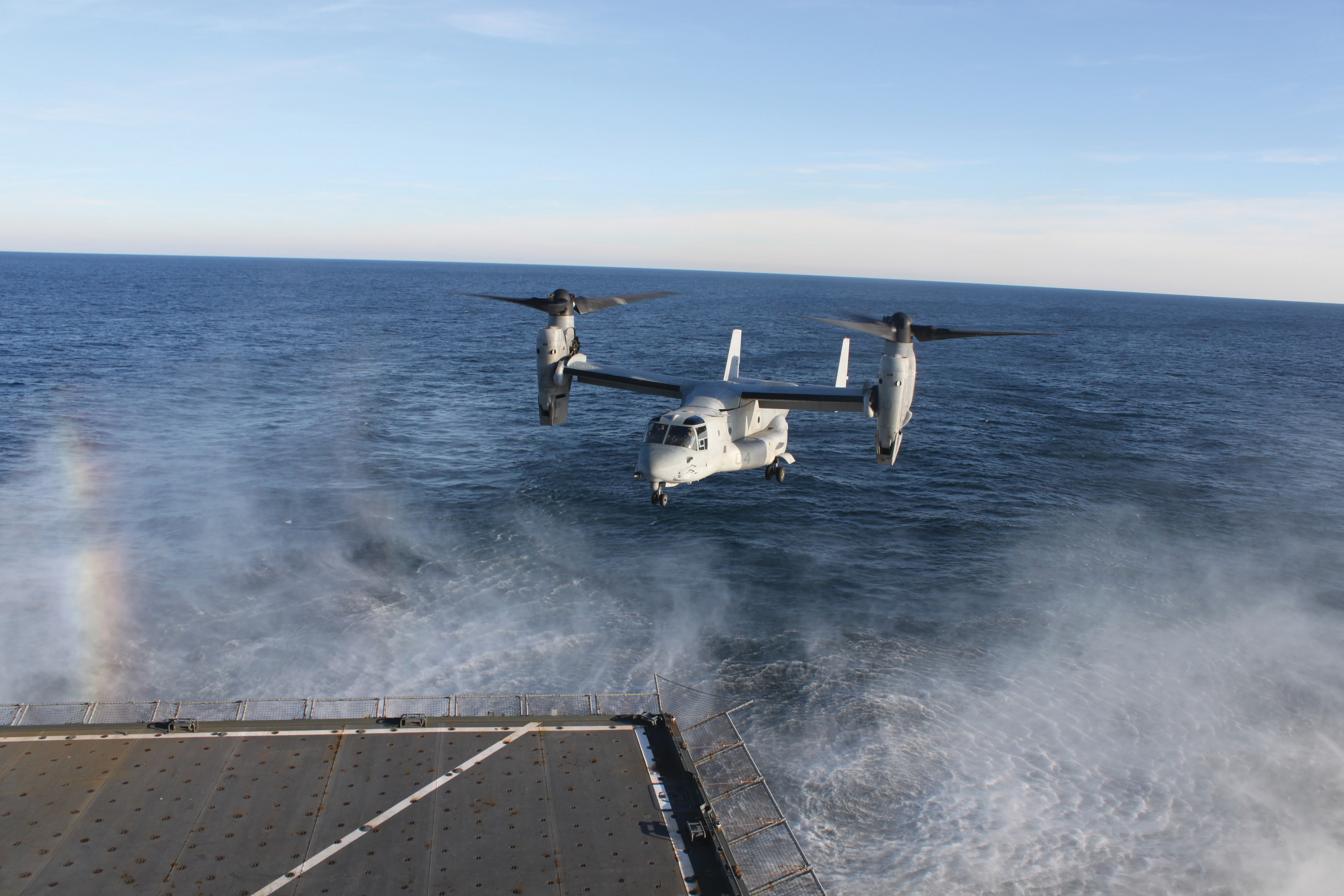 Wreckage of Downed Marine Corps MV22 Osprey Found Under Water Near