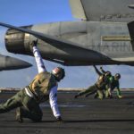 Picture of the Day: Marine Corps F/A-18C Launches from the USS Nimitz. Who Knows What These Guys Are Doing?