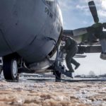 Picture of the Day: Air Force Tech. Sgt. Chris Brandal Inspects a C-130H Hercules in Bitter Cold