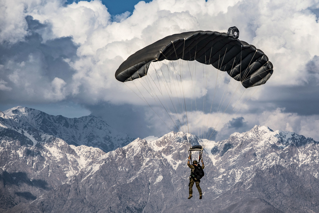 Picture of the Day Air Force Pararescueman Performing a Highaltitude