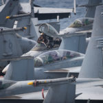 Picture of the Day: Lance Cpl. Christopher Carter Brake Riding in an F/A-18C Hornet