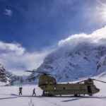 Picture of the Day: Army CH-47F Chinook at the National Park Service’s Base Camp on Kahiltna Glacier