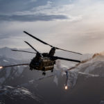 Picture of the Day: U.S. Army Task Force Brawler CH-47F Chinook Releases Flares